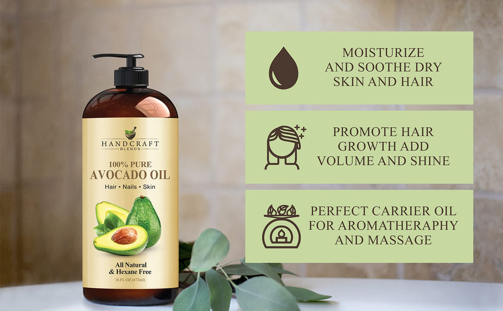 Natural skin moisturizer using avocado oil