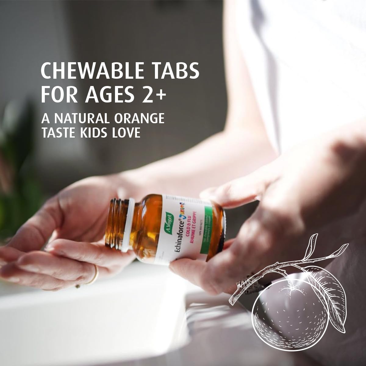 Label showing 400 mg Fresh Organic Echinacea tincture per tablet