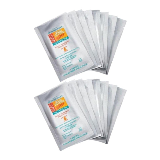 AVON Skin So Soft Bug Guard towlettes in resealable bag for portable outdoor protection.