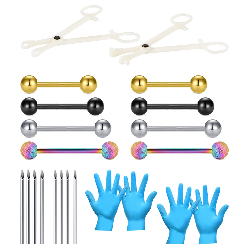AVYRING piercing needle kit with disposable 12G and 14G needles for home use.