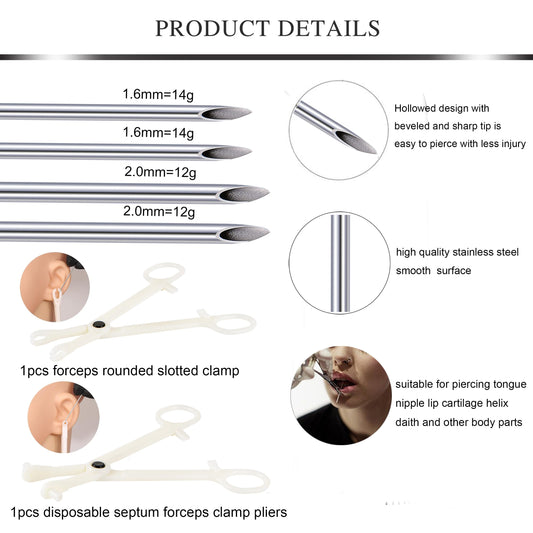 AVYRING straight barbell set with 12–18mm lengths for nipple or tongue piercings.
