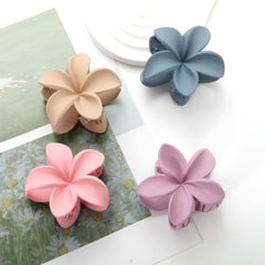 AwayTR Flower Claw Clips 4-pack matte finish shown together for versatile styling
