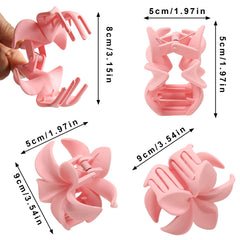 AwayTR Flower Cute Hair Claw Clips in blue add a playful touch while holding hair firmly
