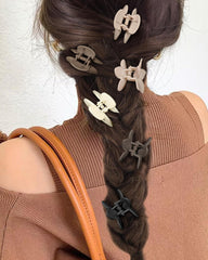 AWAYTR hair clips flower brown, versatile color for various outfits