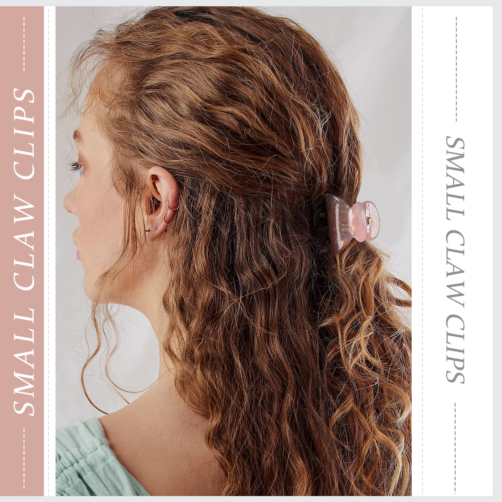AWAYTR Sequin Mini Hair Clips in vibrant colors for daily styling.