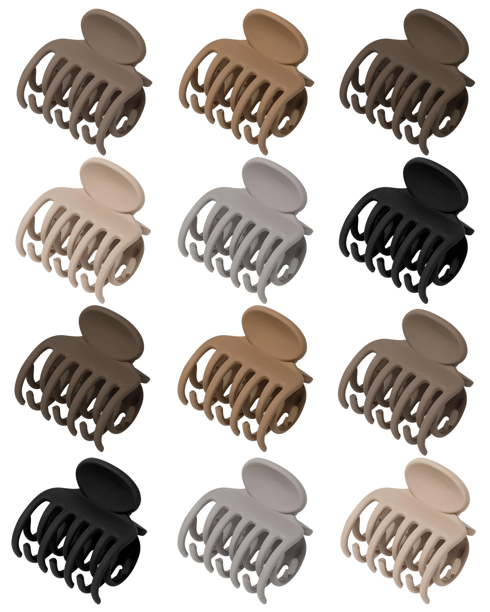 AWAYTR small claw clip 1.6 inch with double-row teeth for secure grip on thin hair