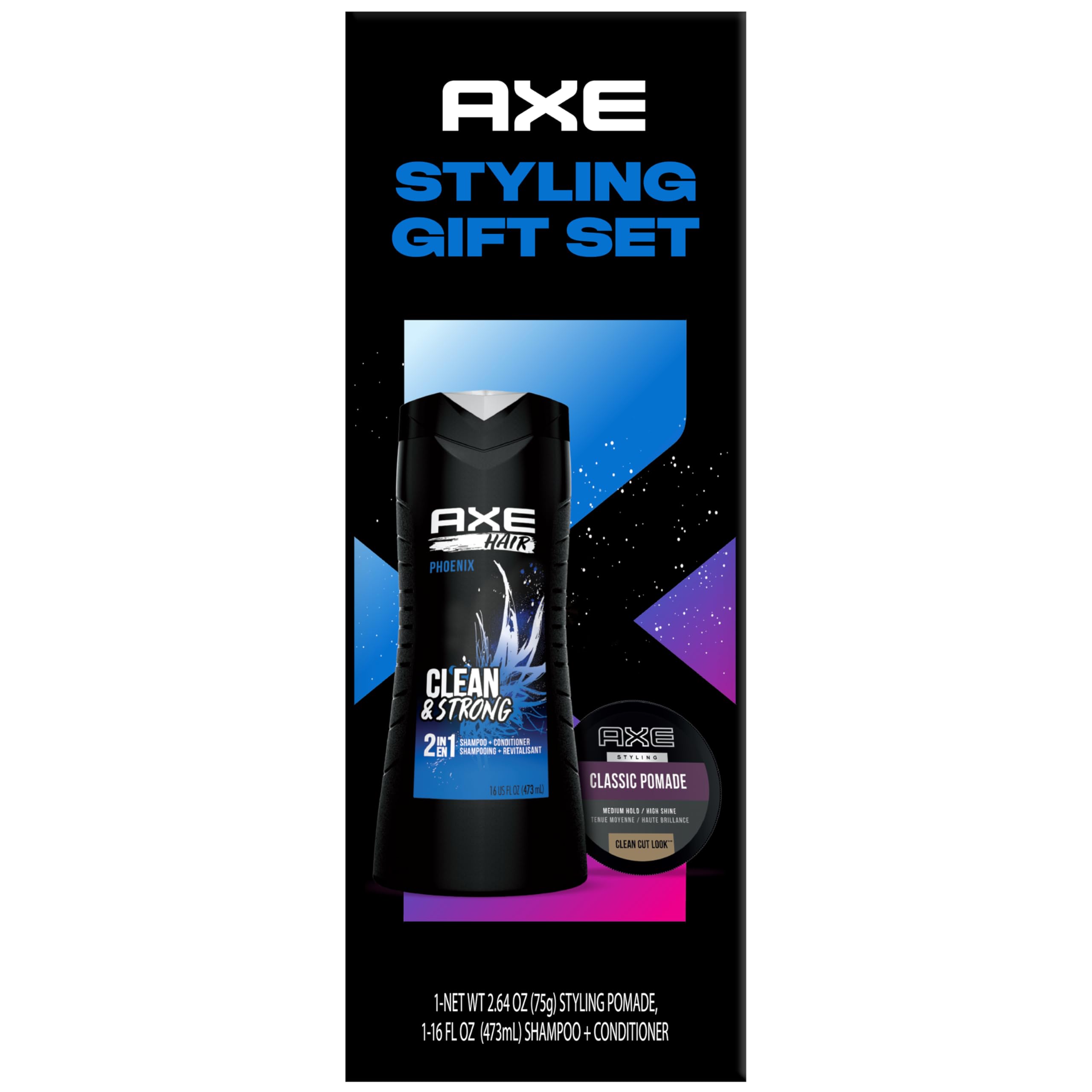 AXE Phoenix 2-in-1 shampoo bottle for a fresh, clean feel.