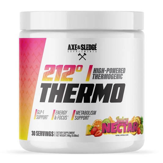 Axe & Sledge 212º Thermo Weight Management Powder canister in Juicy Nectar flavor