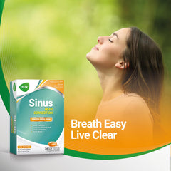AXIV Sinus Head Congestion Relief product image with pills—quick, trusted multi-symptom relief.