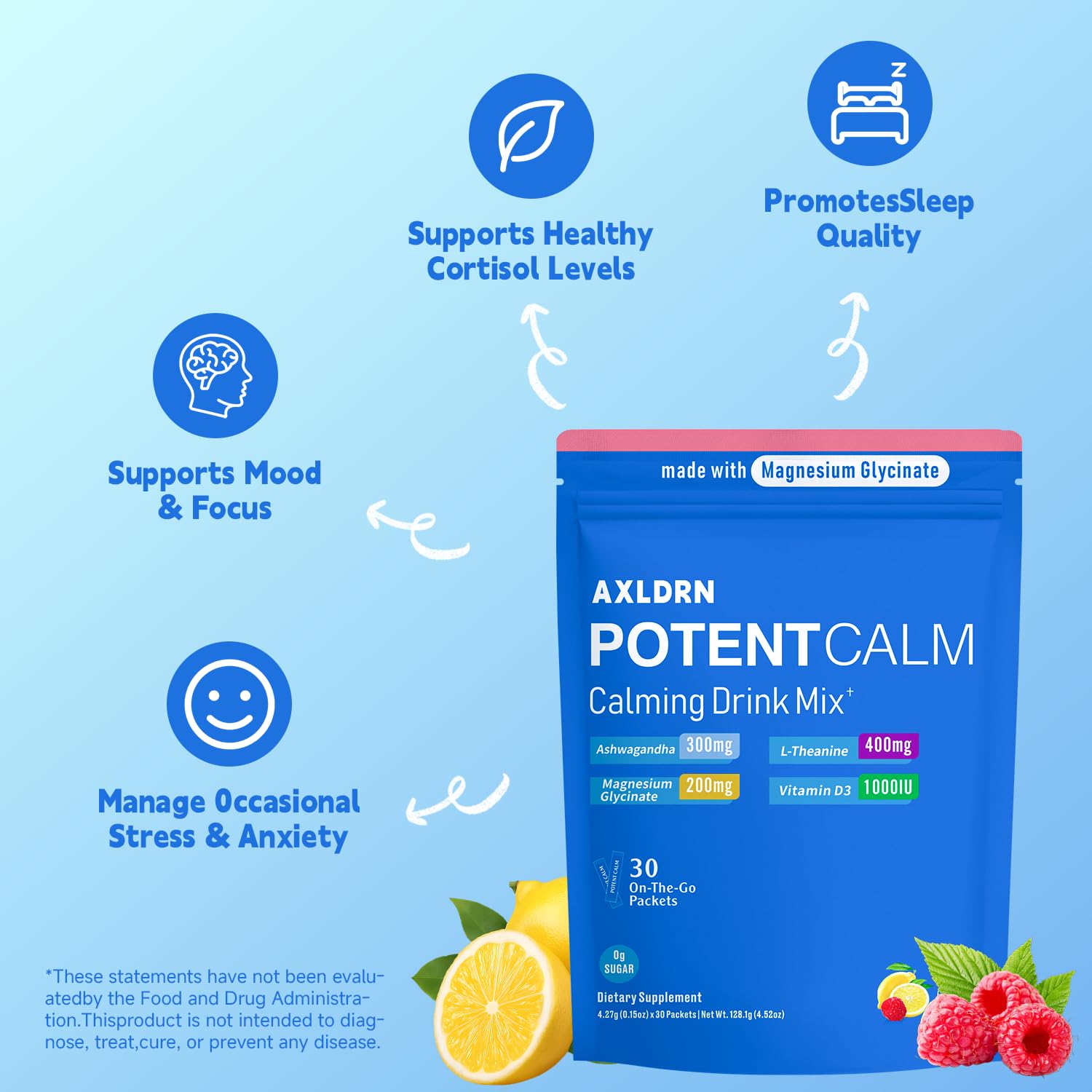 PotentCalm single-serve packet in hand