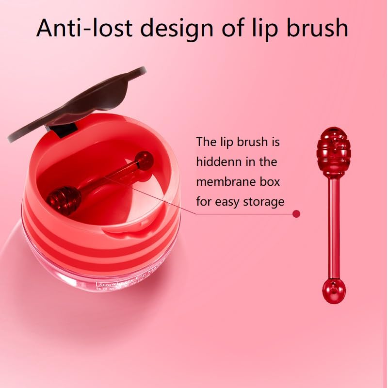 Axnzp natural honey and strawberry extracts provide gentle, edible-inspired lip care.