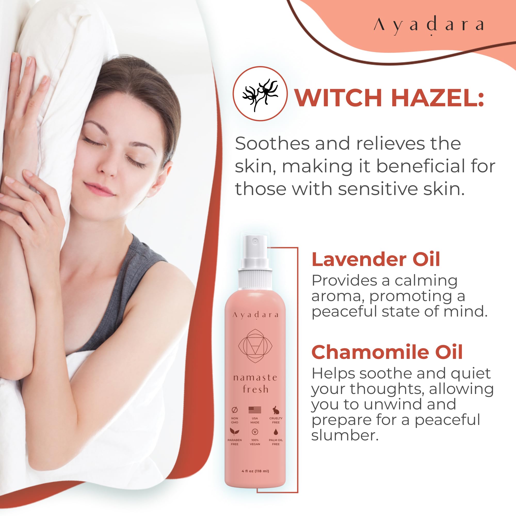 Ayadara Namaste pet bedding spray keeps animal areas fresh and inviting.