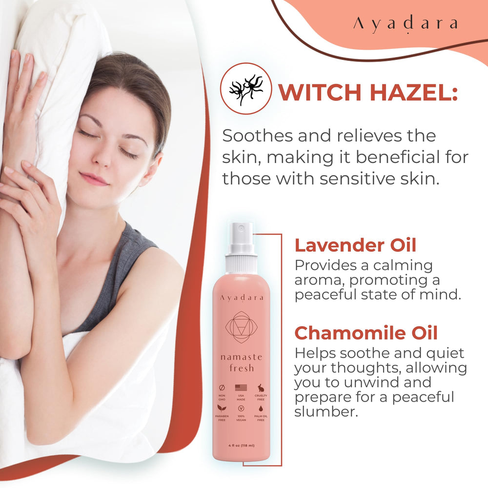 Ayadara Namaste pet bedding spray keeps animal areas fresh and inviting.