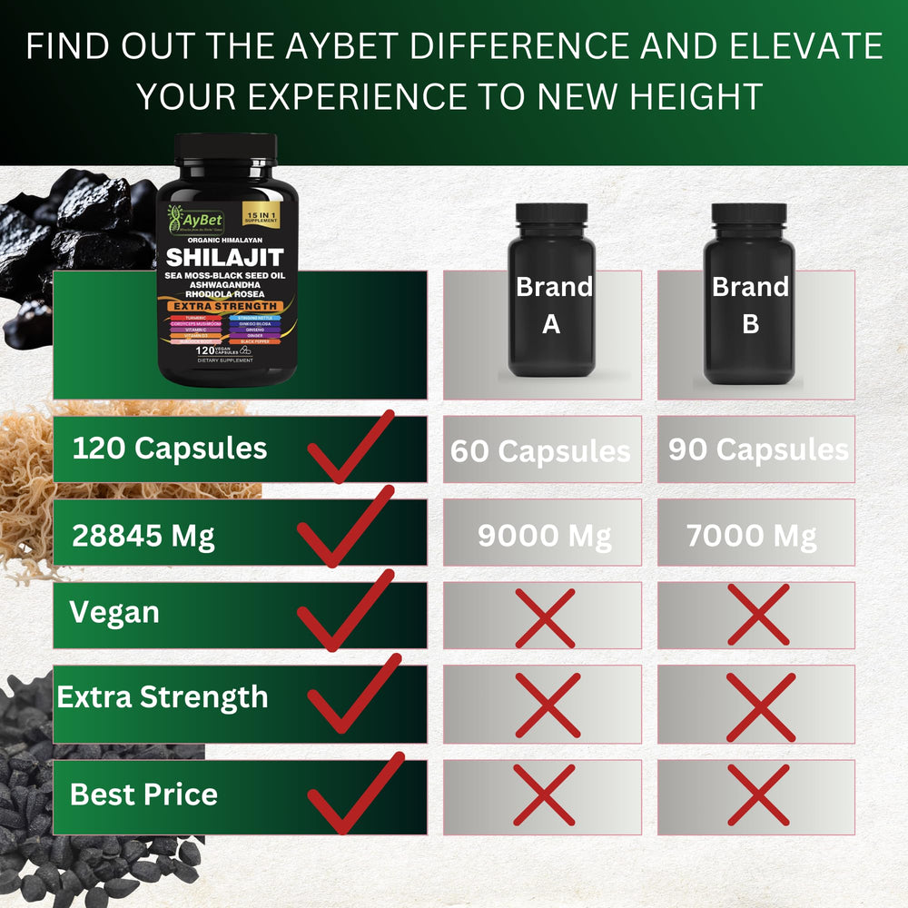 AyBet Shilajit with Cordyceps Mushroom