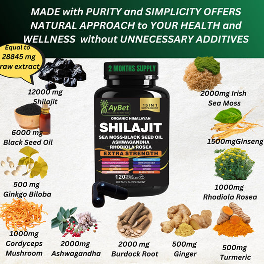 AyBet Shilajit with Sea Moss
