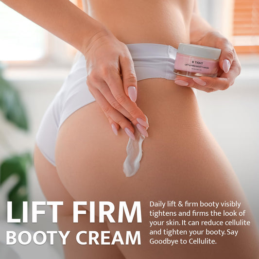 Ayilian B Tight lift cream being applied to arm for firmer appearance
