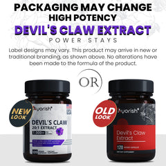 20:1 concentrated Devils Claw extract concept graphic