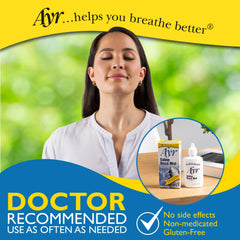 AYR Saline Nasal Mist pregnancy-friendly option for expectant users.
