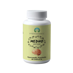 AYUREVDASHREE Medho Vatika 60 Caplets bottle label