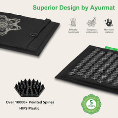 Mat and pillow with adjustable cotton straps for travel