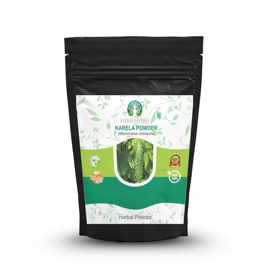 Front packaging of AYURVEDASHREE Bitter Melon Powder 200 Gm
