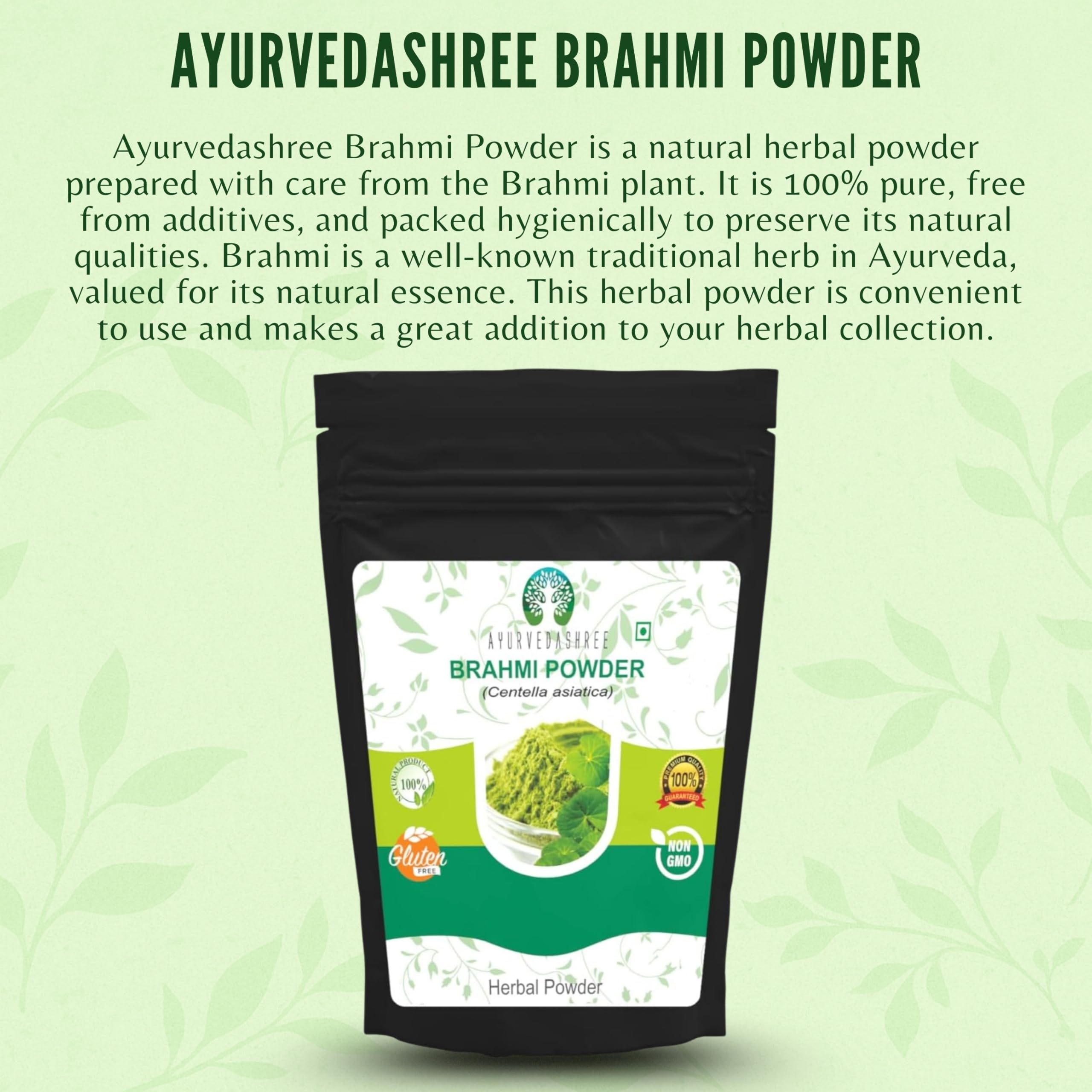 Gotu Kola powder (Centella asiatica) 200g packaging