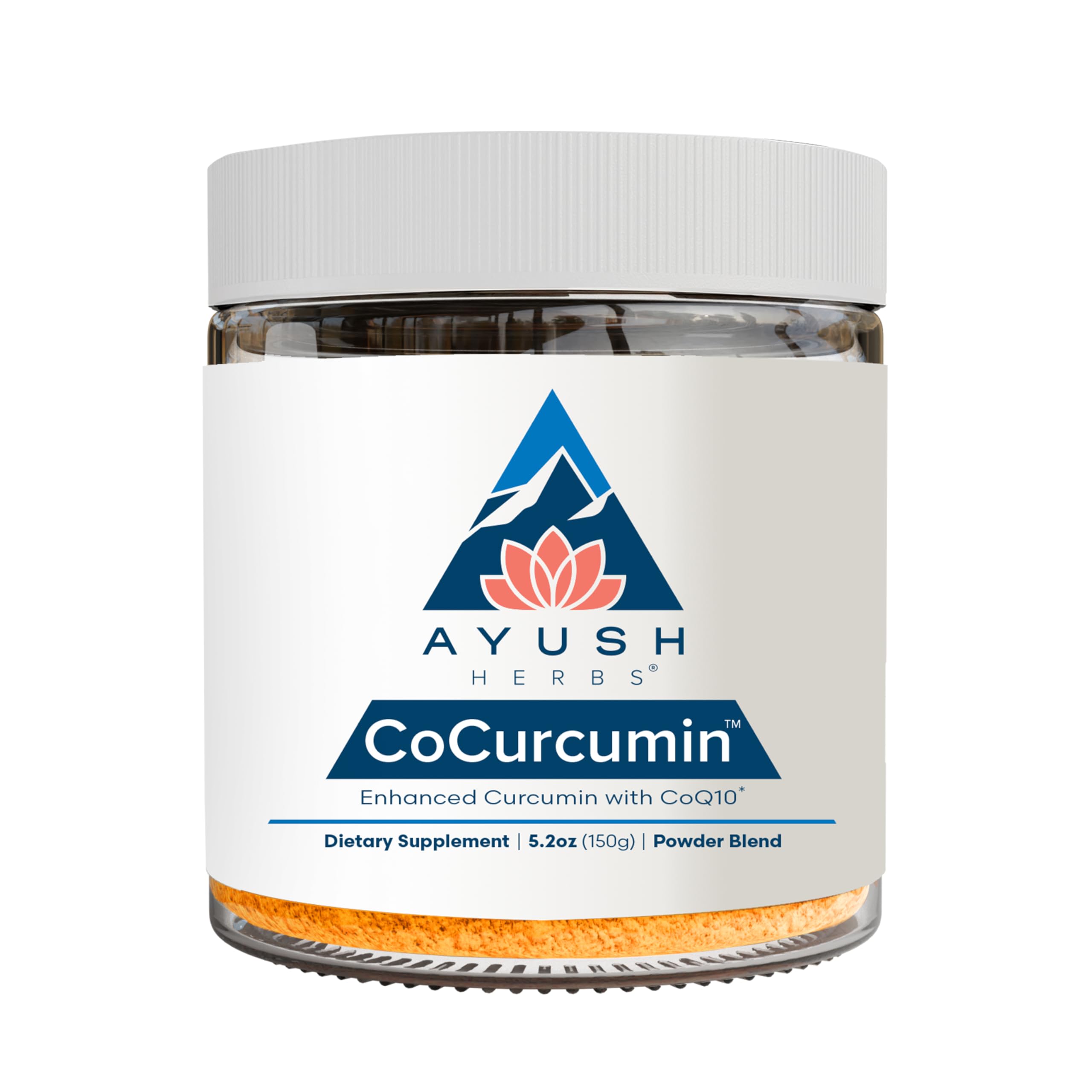 Ayush Curcumin bottle with turmeric and black pepper ingredients