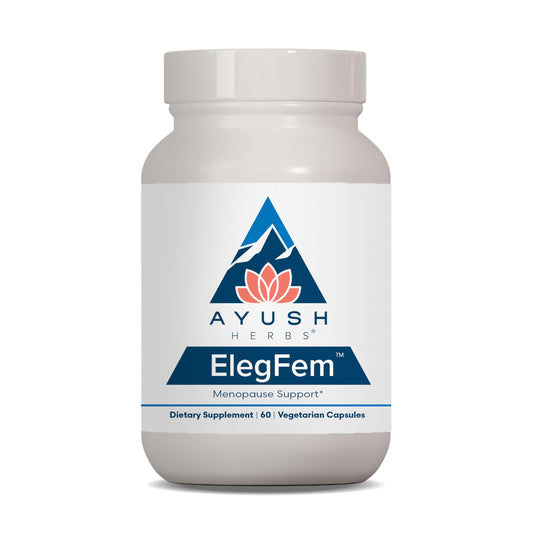 Ayush Herbs ElegFem bottle and packaging