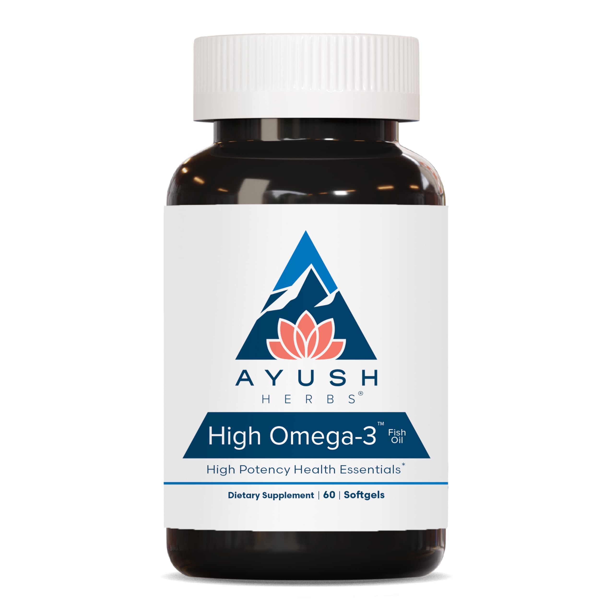 Ayush Herbs High Omega 3 bottle front view
