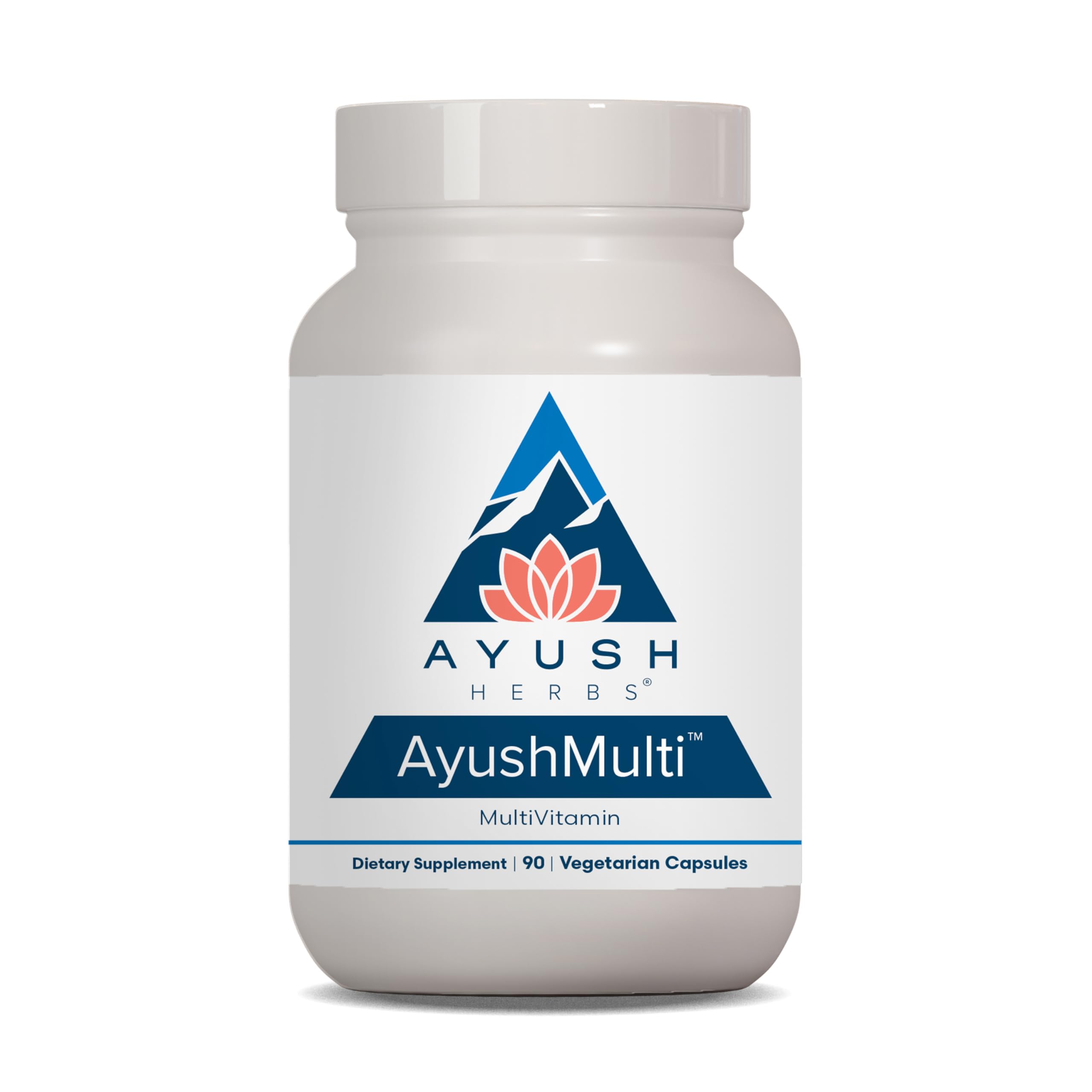 Ayush Multi bottle and packaging – 90 vegetarian capsules