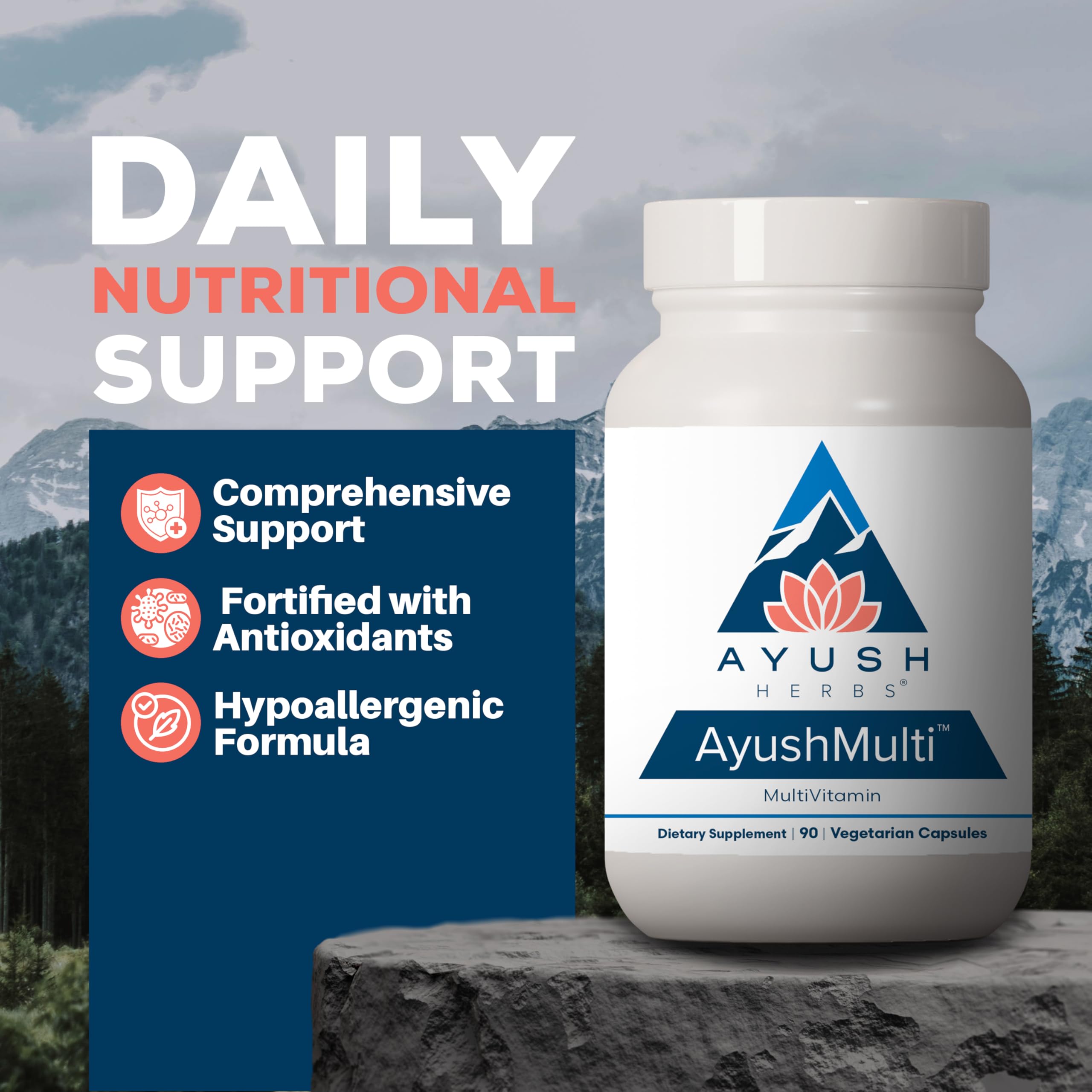 Trikatu blend of ginger, black pepper, and long pepper used in Ayush Multi