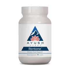 Ayush Herbs Rentone bottle on a white background