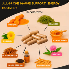 Dandelion root and bladderwrack herbs for detox support