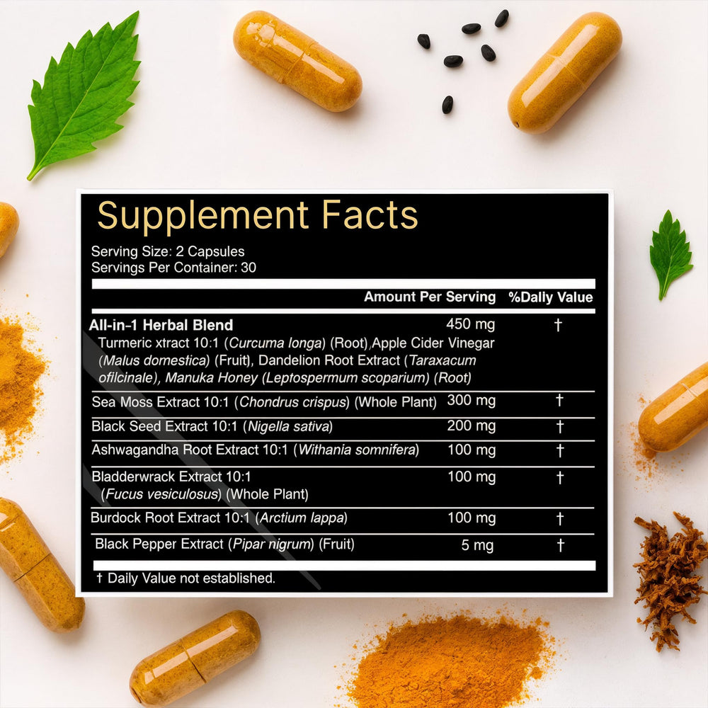 Manuka honey and honey extract included in formula