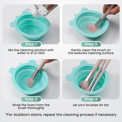 Soft, fluffy bristles after cleaning with Azang formula.