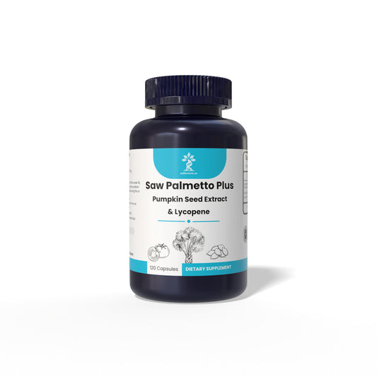 AZBiotech Saw Palmetto Plus 1200mg capsules with pumpkin seed extract and lycopene – product image 1