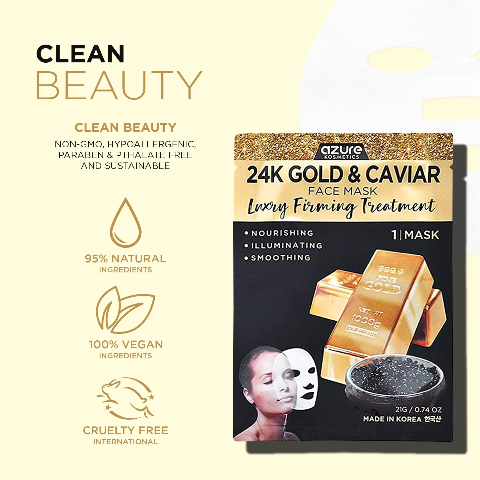 Azure Cosmetics 5-pack box front highlights luxury anti-aging skincare.