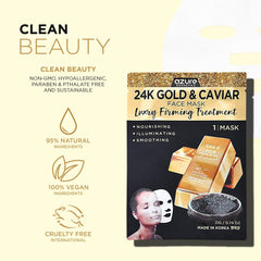 Azure Cosmetics 5-pack box front highlights luxury anti-aging skincare.