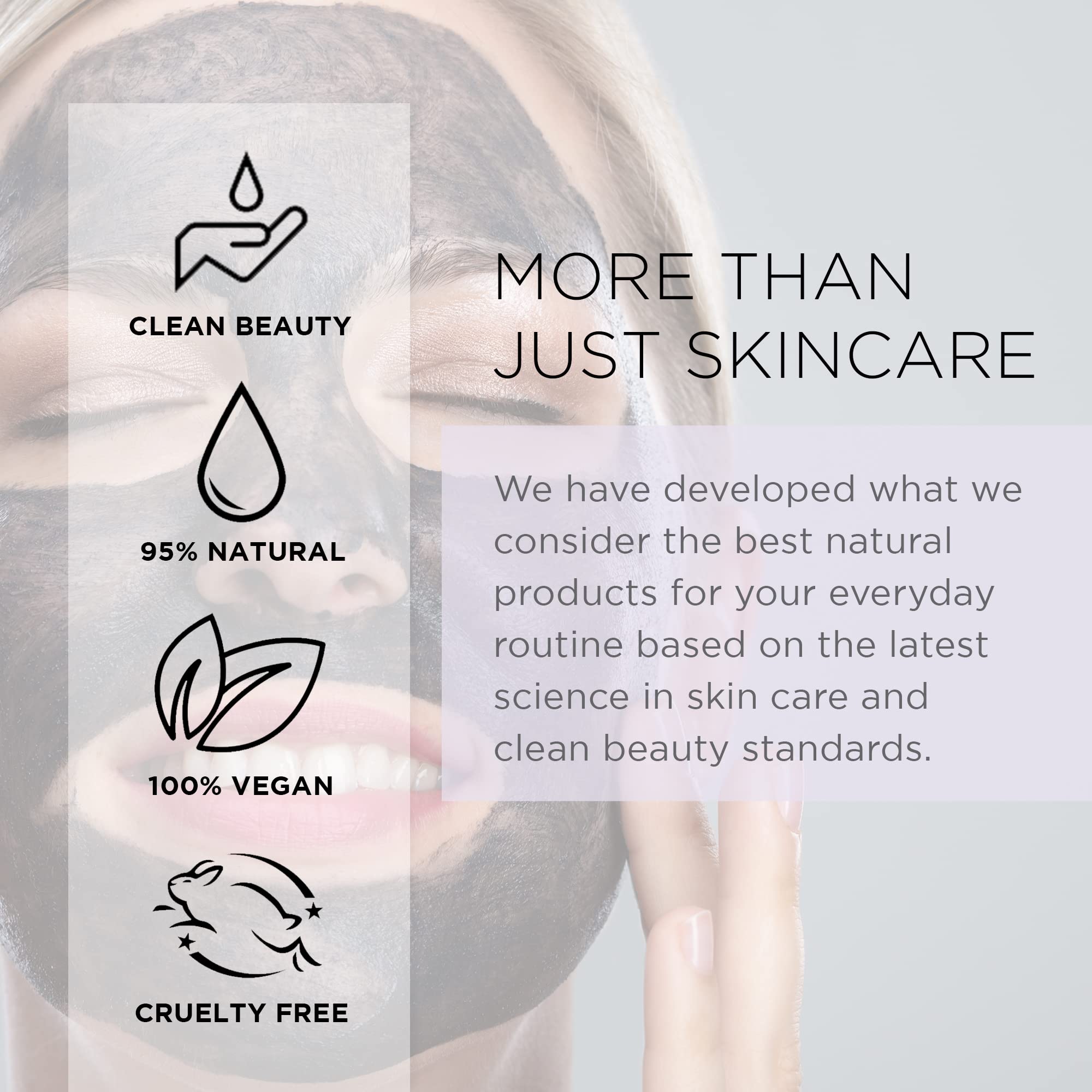 Azure Cosmetics Charcoal Pearl Sparkling Peel-Off Mask after use, smoother, refreshed skin