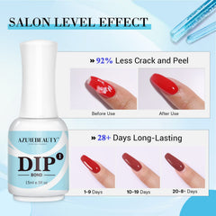 AzureBeauty Bond dip powder base scene, creates durable, smooth foundations.