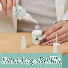 AzureBeauty refill bottle and cap, promotes sustainable reuse to reduce plastic waste.