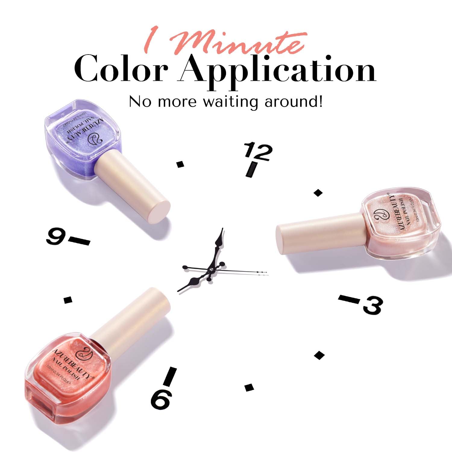 AZUREBEAUTY long lasting finish nail polish for durable color