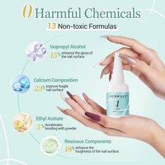AzureBeauty nail base coat keeps nails skin-friendly and comfortable during daily use.