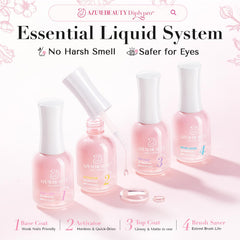 AZUREBEAUTY nail file demonstrating precise shaping