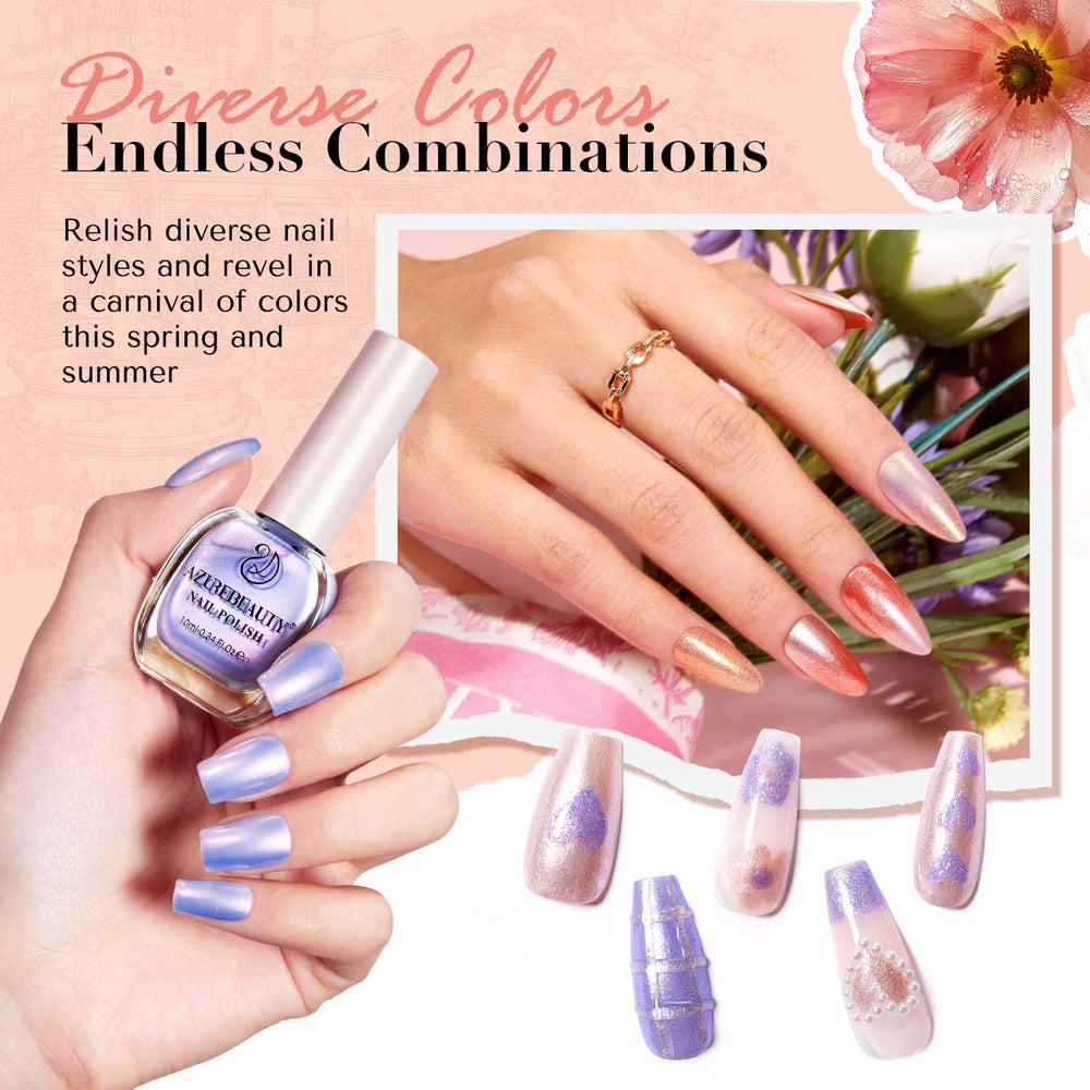 AZUREBEAUTY quick dry nail polish shown for fast manicure