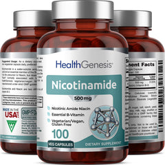 Front packaging of B-3 Nicotinamide dietary supplement