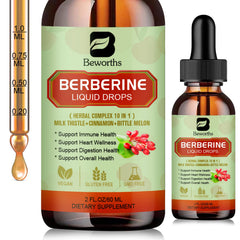 Front view of B BEWORTHS Berberine HCL Liposomal Drops bottle