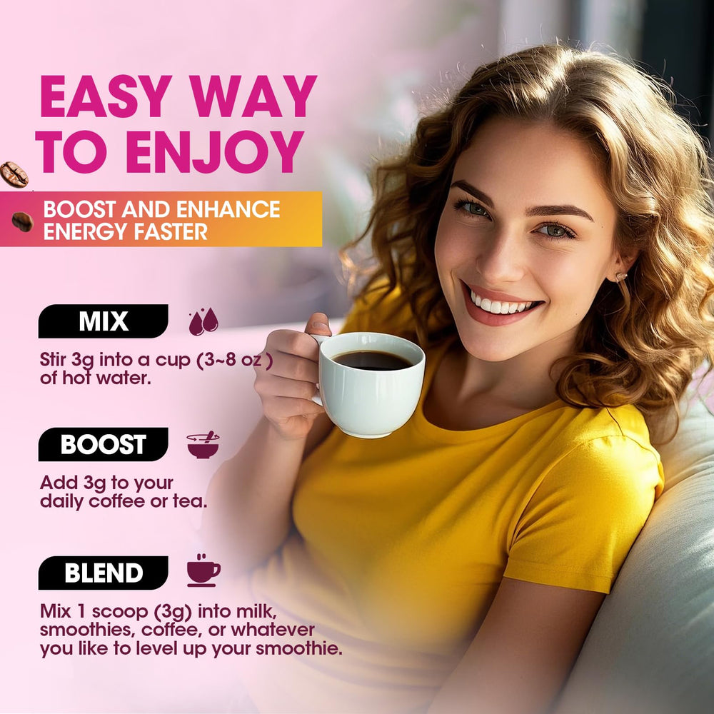 Preparing B BEWORTHS Mushroom Coffee into a beverage