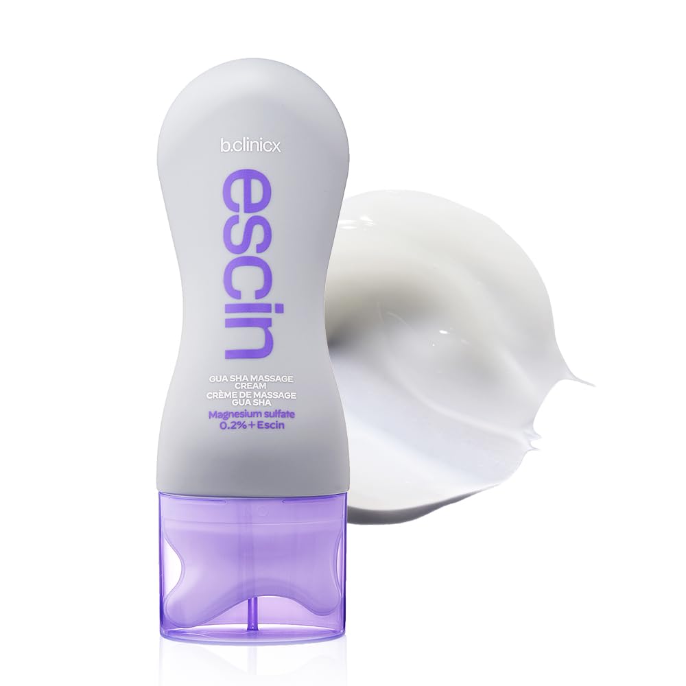 b.clinicx Magnesium+Escin Body Gua Sha Massage Cream bottle front
