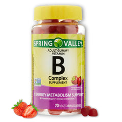 Packaging and box for B Complex Gummies Strawberry 70 Count